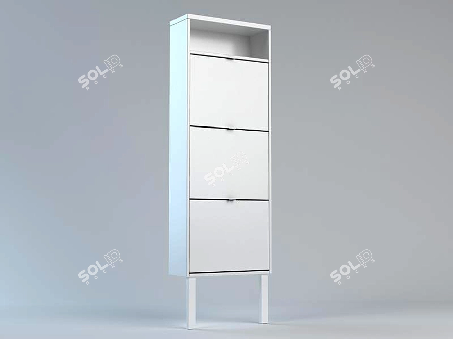 IKEA CHER: Compact Storage Shelf 3D model image 1