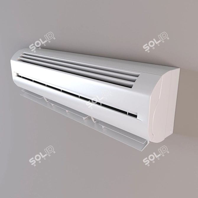 Sleek Cooling System 3D model image 1