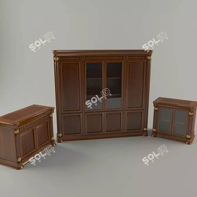 Elegant Modern Furniture 3D model image 1