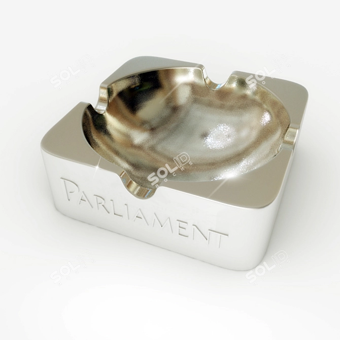 Vintage Parliament Ashtray 3D model image 1