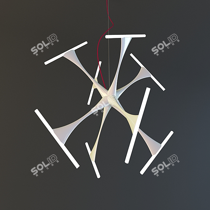 Elegant Ottavia Pendant Light 3D model image 1