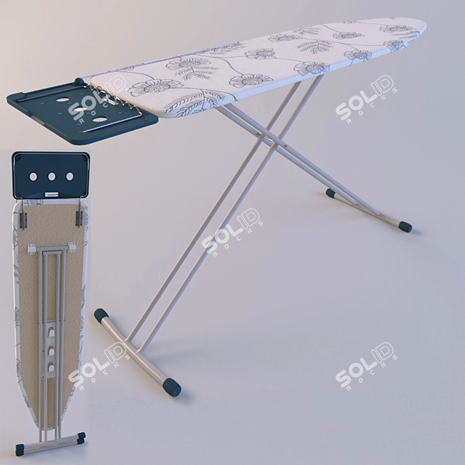 Versatile Folding Ironing Board 3D model image 1