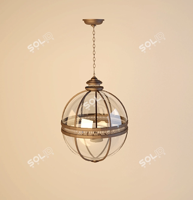 Eichholtz Residential Lantern: Grandeur Illumination 3D model image 1