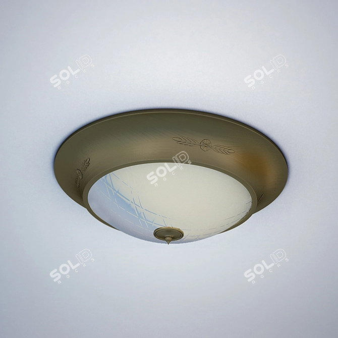 Possoni 1898/PL Ceiling Light: Elegant Design & Versatile Finishes 3D model image 1