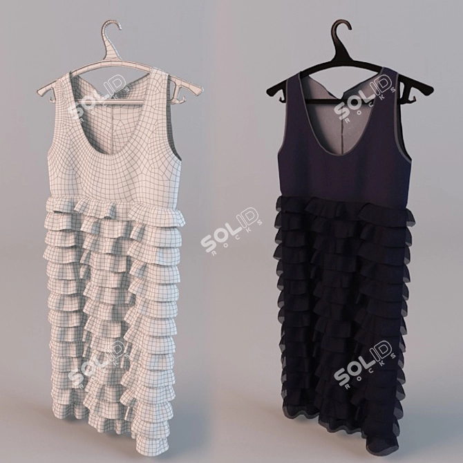 Vintage Vibes: Vray Dress 2013 3D model image 1