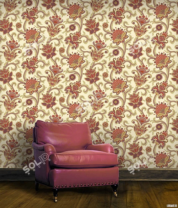 Luxury Textured Wallpaper by Carl Robinson 3D model image 1