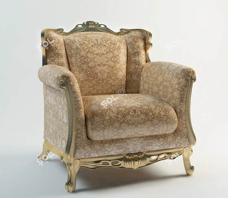 Timeless Elegance: Classic Chair 3D model image 1