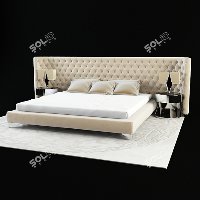 Ipe Cavalli Bedroom Set 3D model image 1