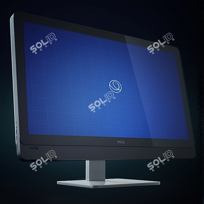 Powerful and Sleek Dell XPS 3D model image 1