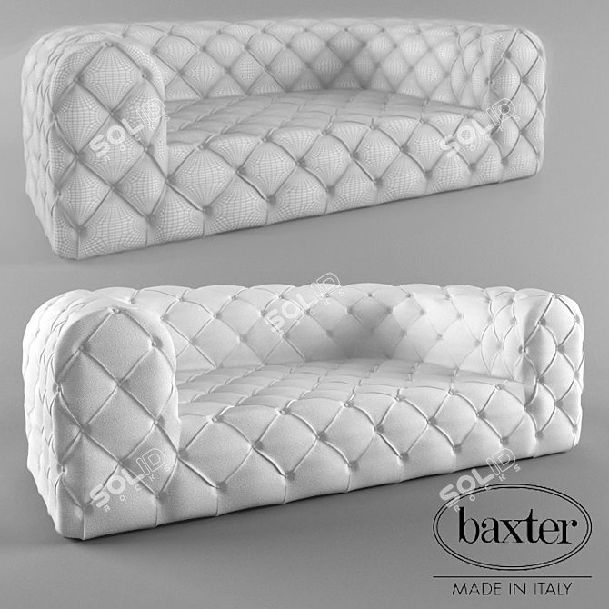 Italian Baxter Chester Sofa 3D model image 1