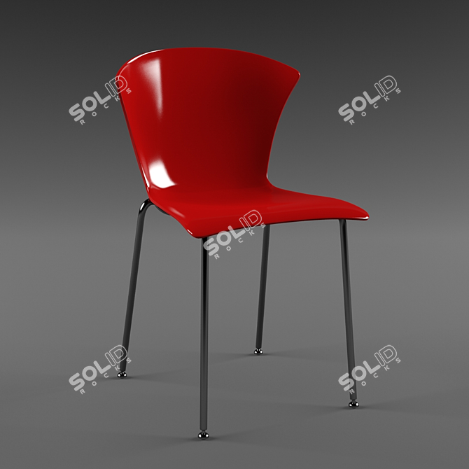 Sleek Infiniti Glossy Chair 3D model image 1