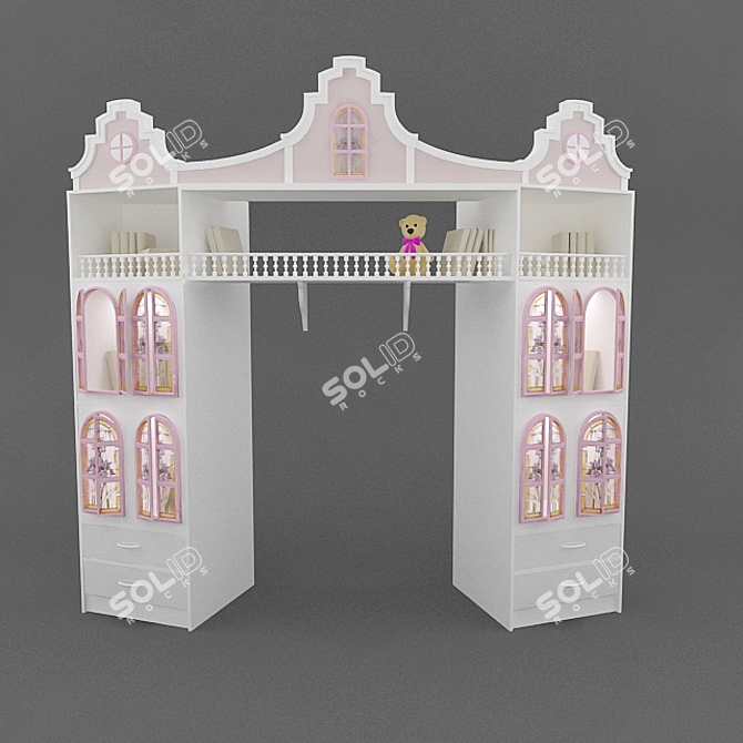 Custom Children's Wardrobe 3D model image 1