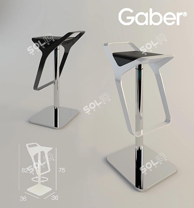 Stylish Sandona Design: Gaber Freedom 3D model image 1