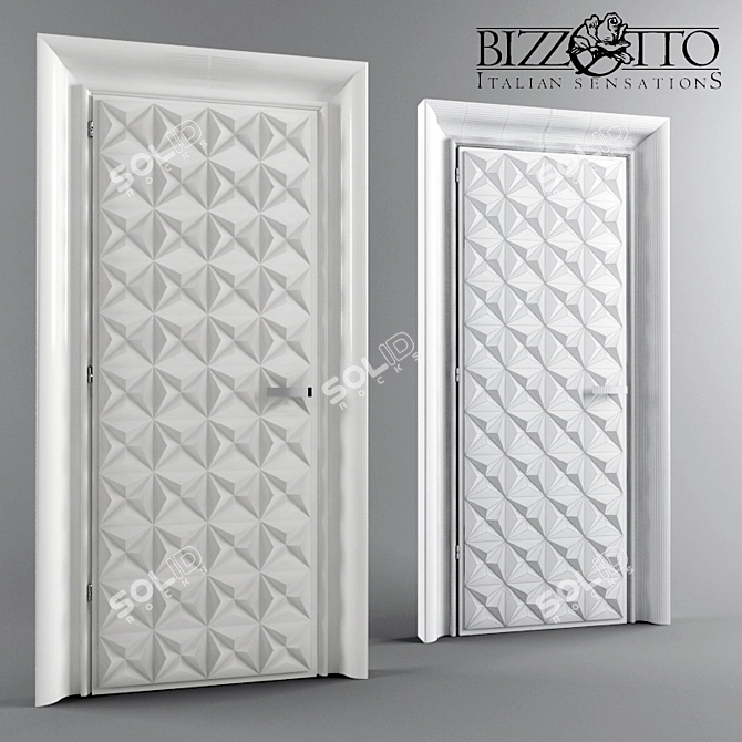 Italian-made Bizzotto Door: 2400x1230 3D model image 1