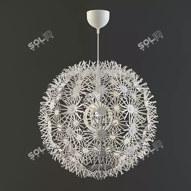 Modern Hanging Pendant Light - MASKRUS 3D model image 1