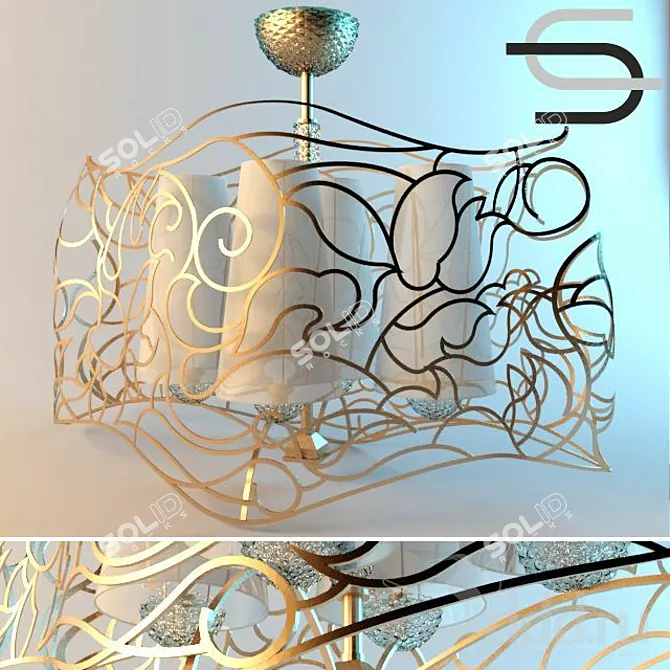 Title: Elegant Salon Lamp 3D model image 1