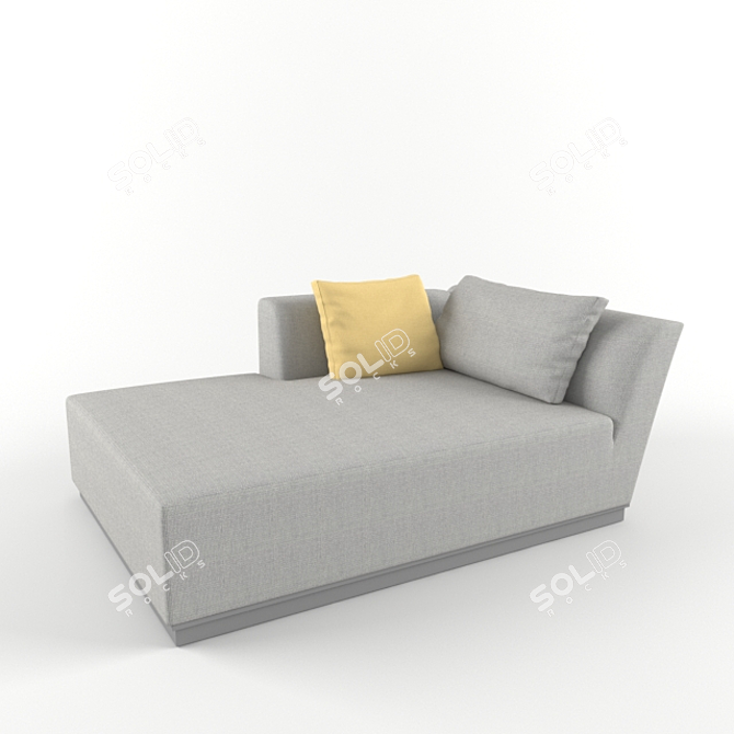 Modern Meridiani Lewis Sofa 3D model image 1