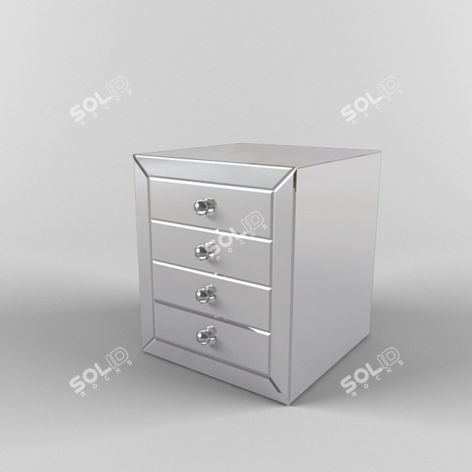 Elegant Bedside Table: Eichholtz Tumba 3D model image 1