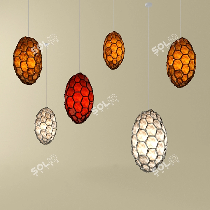 Nectar Kitset: Stylish Hanging Lamp 3D model image 1