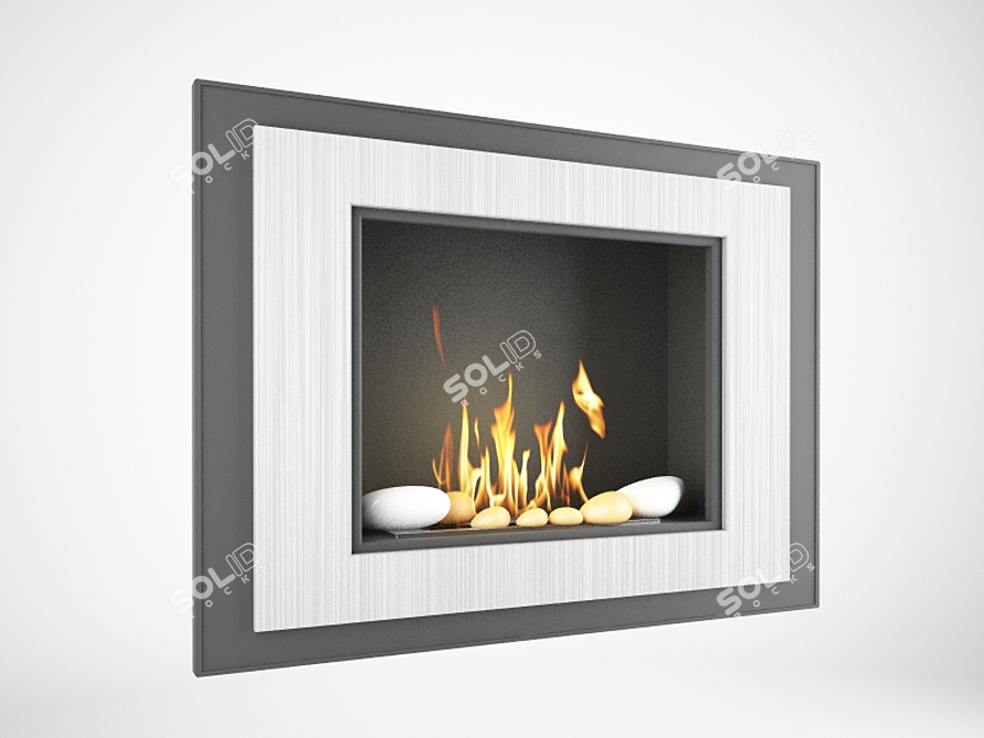Alpha Bio Ethanol Fireplace 3D model image 1