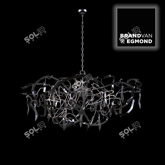 Elegant and Versatile Contemporary Chandelier 3D model image 1