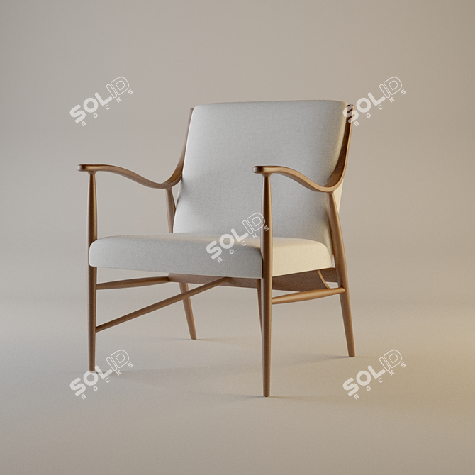 Vintage Casablanka Chair 3D model image 1