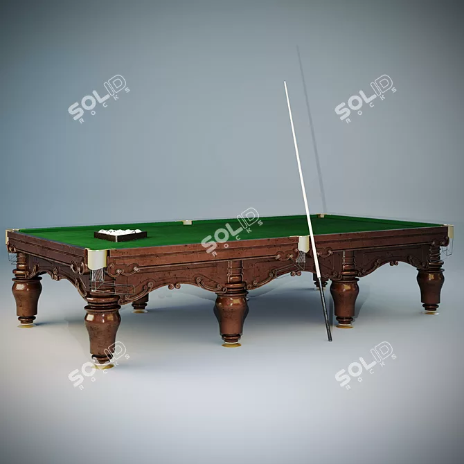 Imperial Billiard Table: Premium Quality 3D model image 1