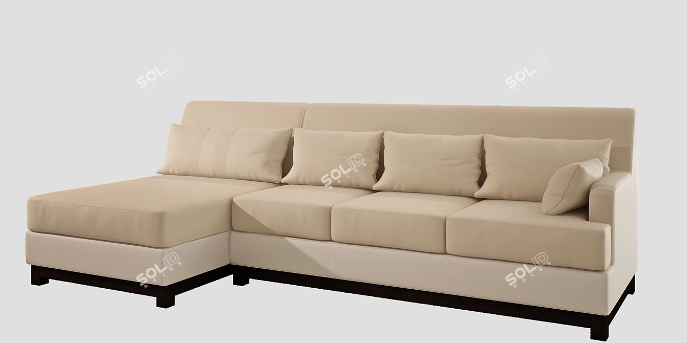 Relotti Elegant Sofa 3D model image 1