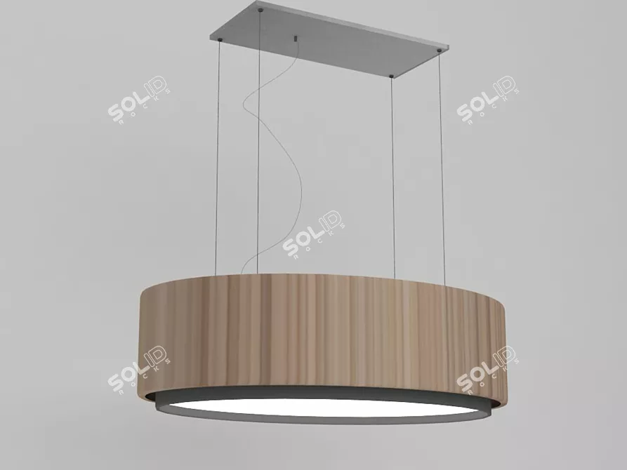 Elegant Crystal Chandelier 3D model image 1