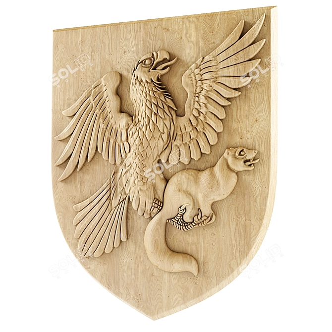 German Coat of Arms CNC-ready Model 3D model image 1