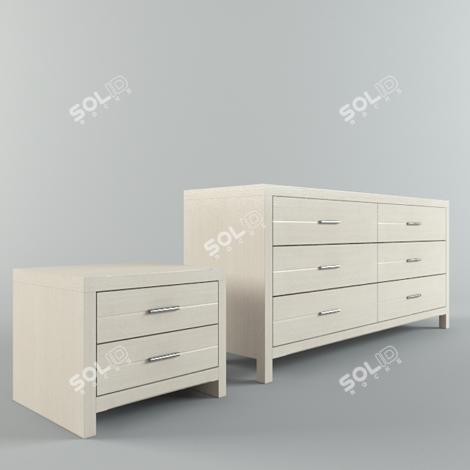 Modern Side Table 3D model image 1