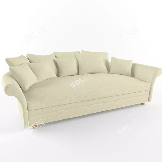 Couch 86837A 3D model image 1