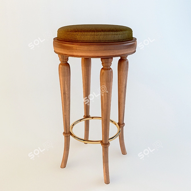 Elegant Origgi Tropea Bar Stool 3D model image 1