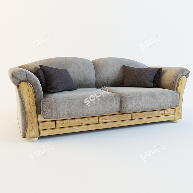 Modern Belfan City Sofa 3D model image 1