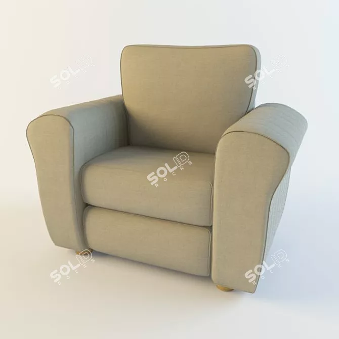 Ultimate Relaxation: Restone Recliner 3D model image 1