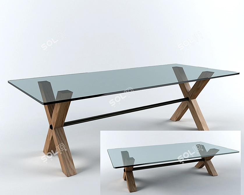 Title: Expression Cocktail & Dining Tables 3D model image 1
