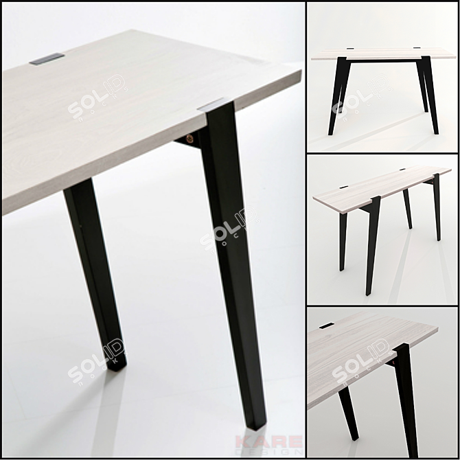 Kare TriBeCa: Stylish Console & Laptop Table 3D model image 1