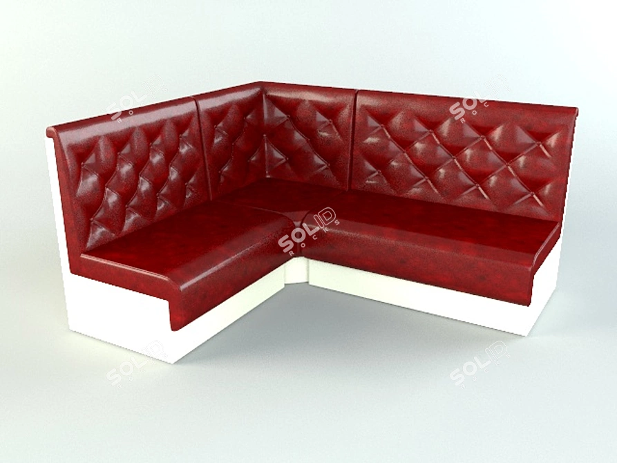 Modern Modular Sofa Dublin 3D model image 1