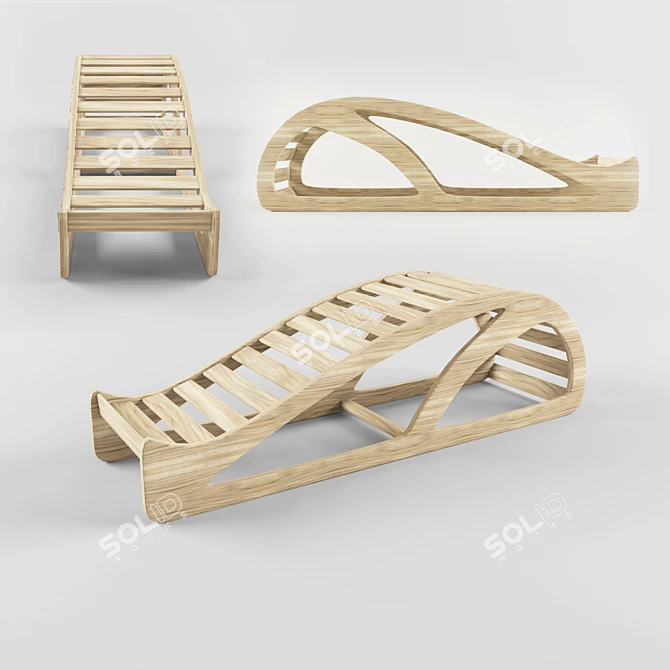 FlexCurve Yoga Backbend Bench 3D model image 1