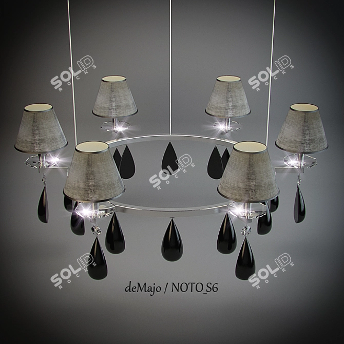 deMajo NOTO-S6 Pendant Light 3D model image 1