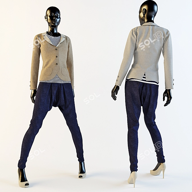 Fashionable Clothing for Every Occasion 3D model image 1