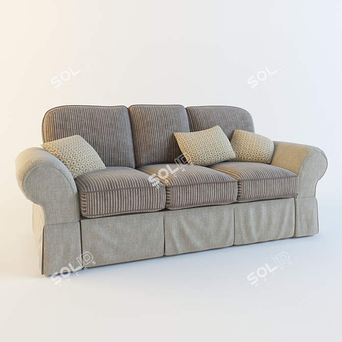 Luxurious Rafael Belfan Sofa 3D model image 1