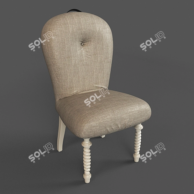 Elegant Lando Chair 3D model image 1