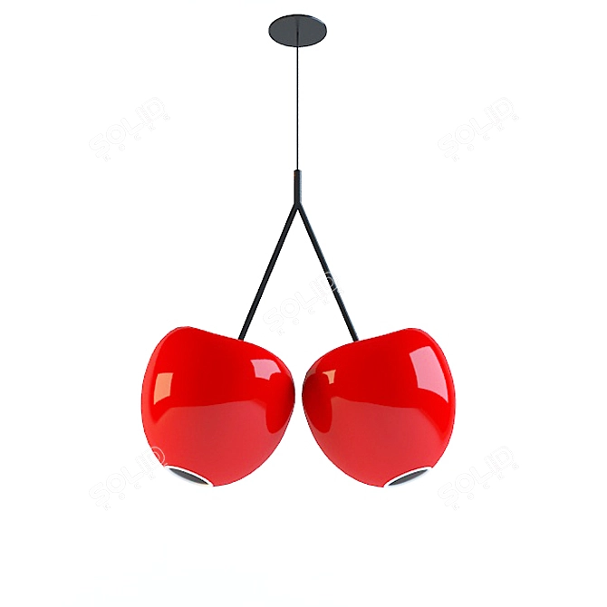 Slovenian Designer's Cherries Lamp 3D model image 1