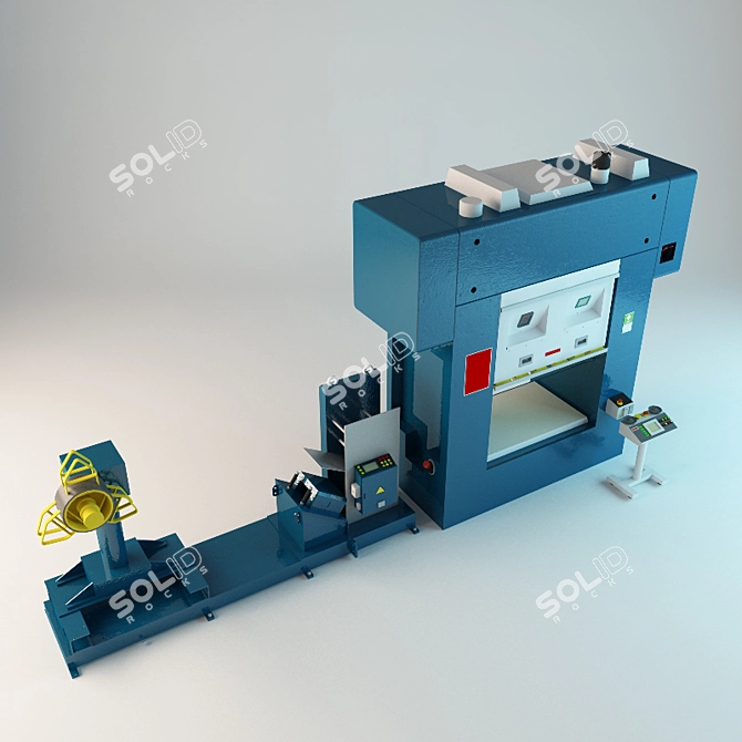 Computerized Pressing Machine 3D model image 1