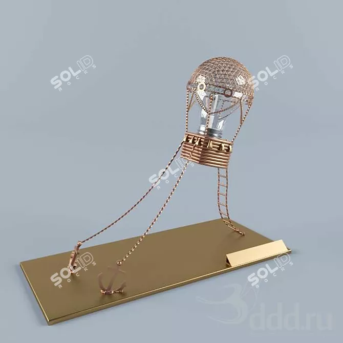 Illuminating Balloon Table Lamp 3D model image 1