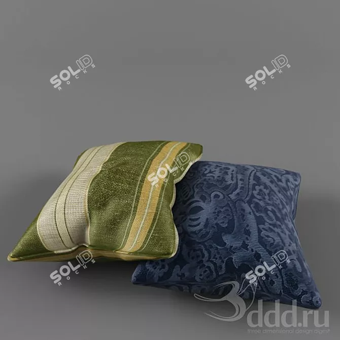 Cozy Dream Pillows 3D model image 1