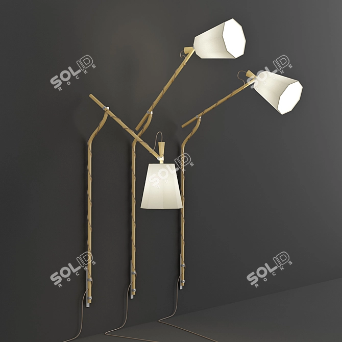 LuXiole Wall Sconce: An Exquisite Lighting Solution 3D model image 1
