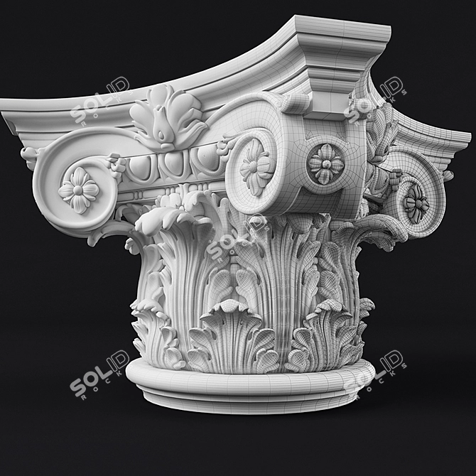 Elegant Capital for Stylish Décor 3D model image 1