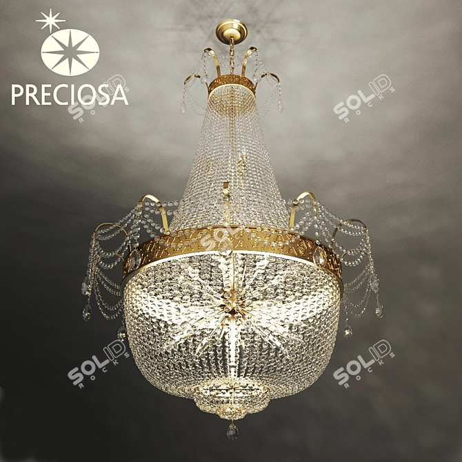 Sparkling Crystal Chandelier: Preciosa BB 050900024 3D model image 1